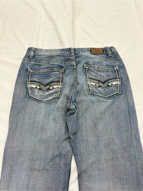Y2K 2000s style Embroidered Bootcut Jeans | $25.99